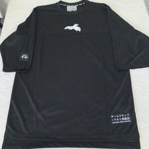 Team Liquid x Naruto Shippuden  Mesh Puff Jersey Tee T Shirt  Size Medium Black